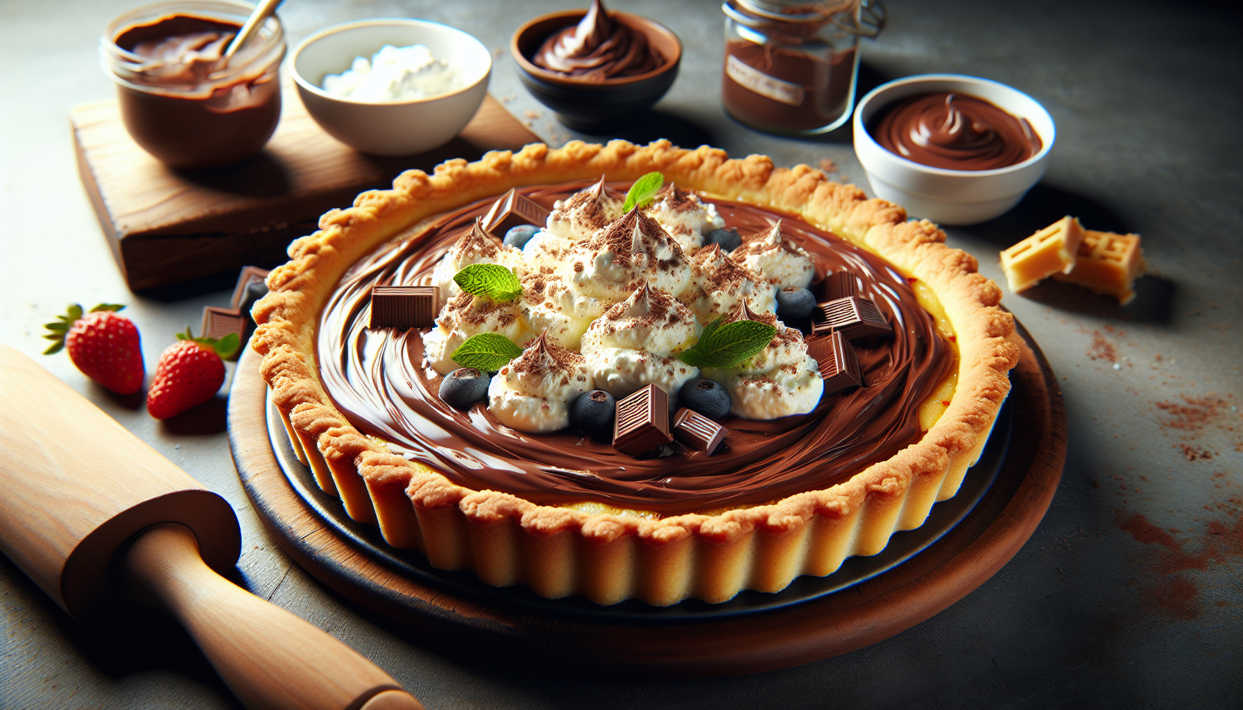 crostata ricotta e nutella